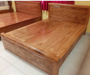 Giường gỗ Tech Hương Xám đẹp